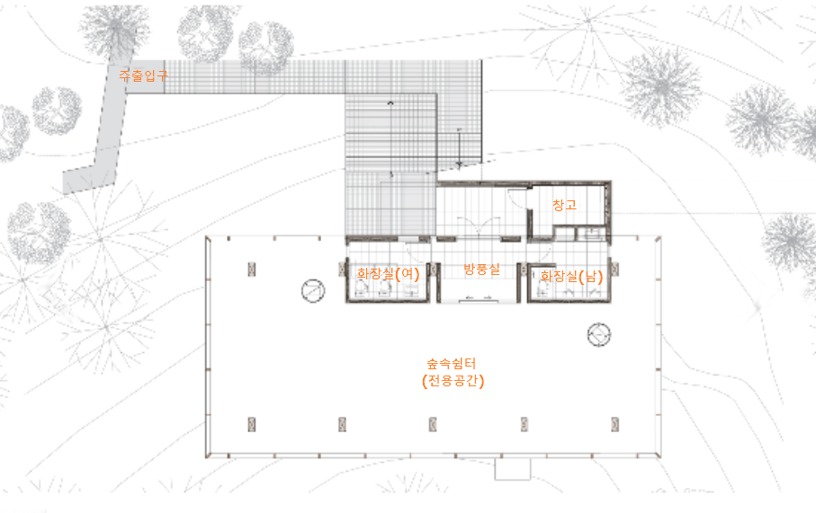 인왕산 숲속쉼터 평면도 