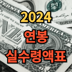 2024 연봉실수령액표