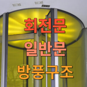 회전문 방풍실 적용 여부